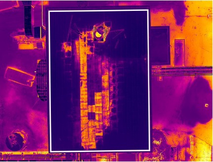 Inspection thermique de toiture par drone, scan infrarouge