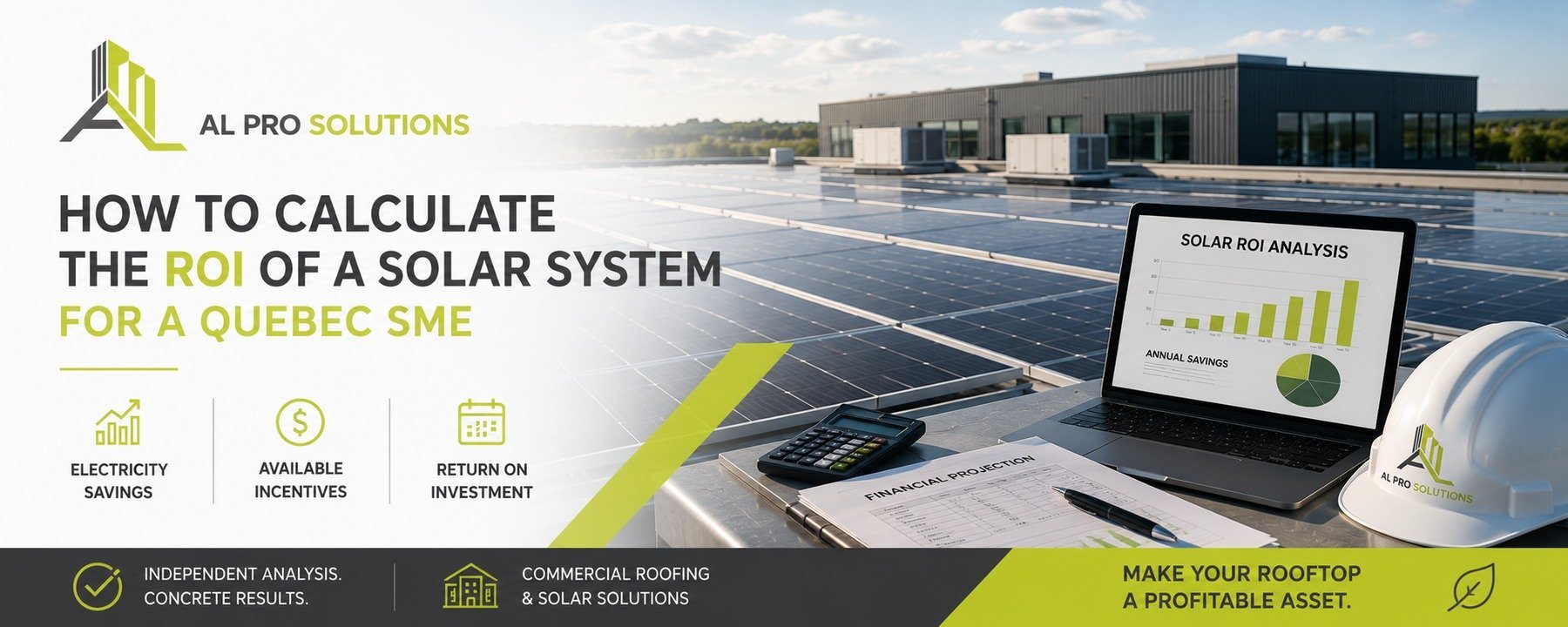 How to calculate the ROI of a commercial solar system for a Quebec SME