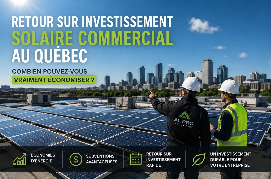 ROI solaire commercial au Québec : combien votre entreprise peut économiser